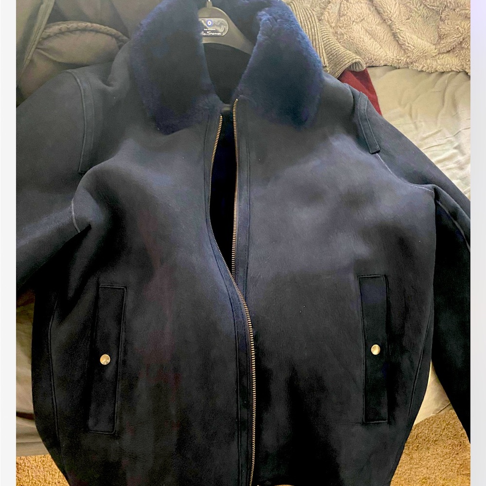 Mens lambskin shearling jacket